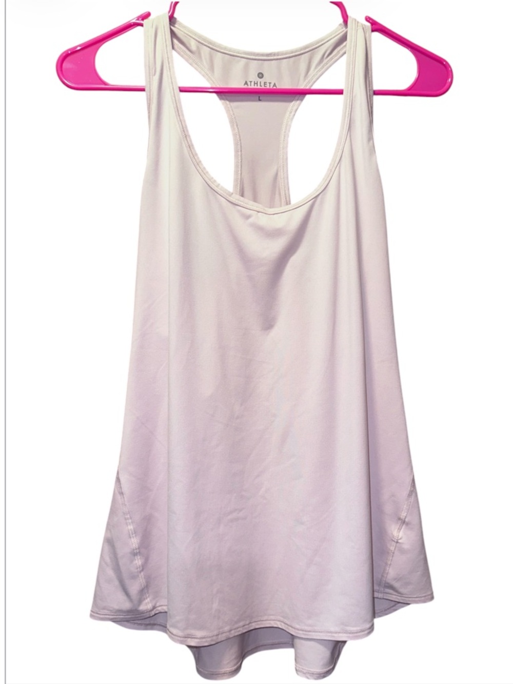 Athleta Pale Pink Racerback Performance Tank
